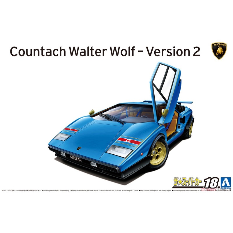 1/24 1976 Lamborghini Countach Walter Wolf Ver. 2