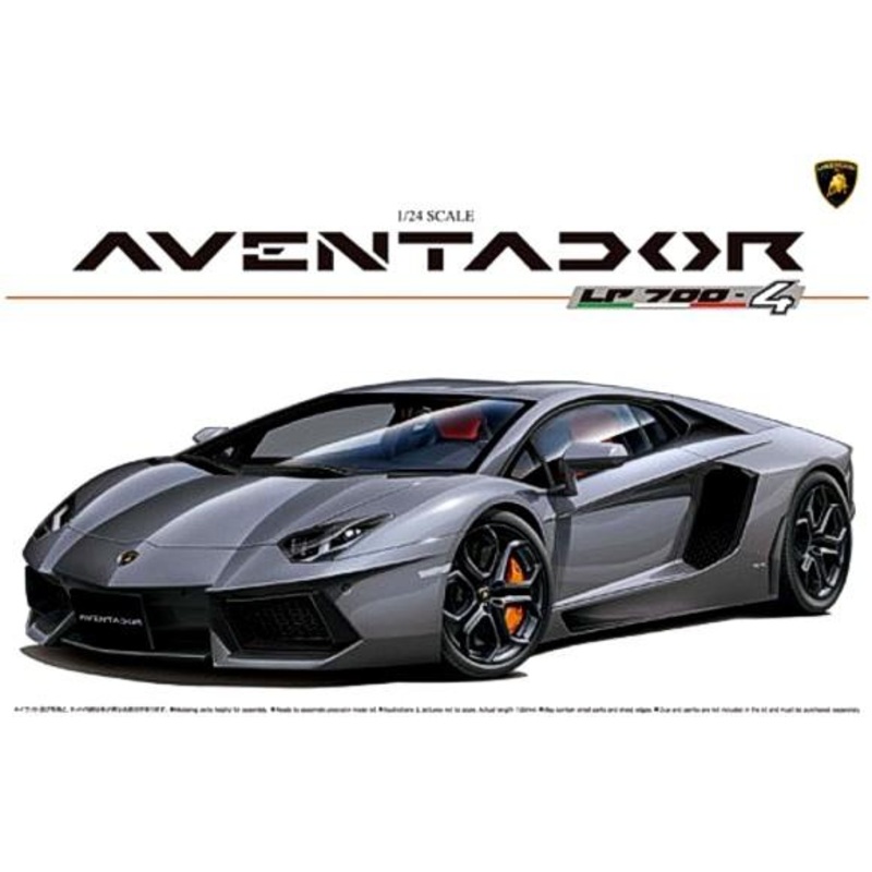 1/24 Lamborghini Aventador LP700-4 Sports Car with Full Engine