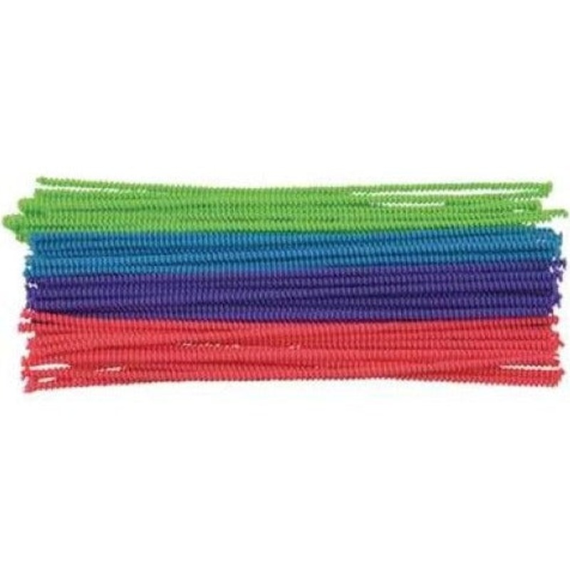 Chenile Stems 12" Long 6mm Thick Pack of 50