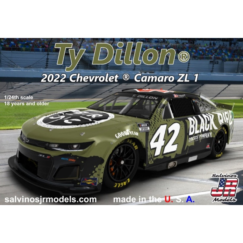 1/24 2022 Chevy Camaro Ty Dillion Primary Sponsor Livery