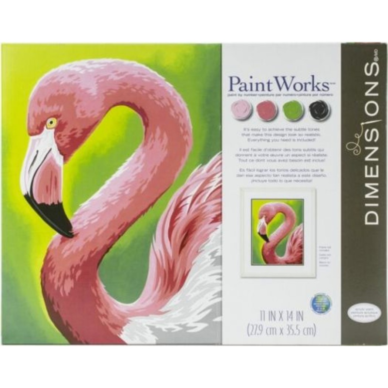 Paint By Number Flamingo Fun 11" x 14"