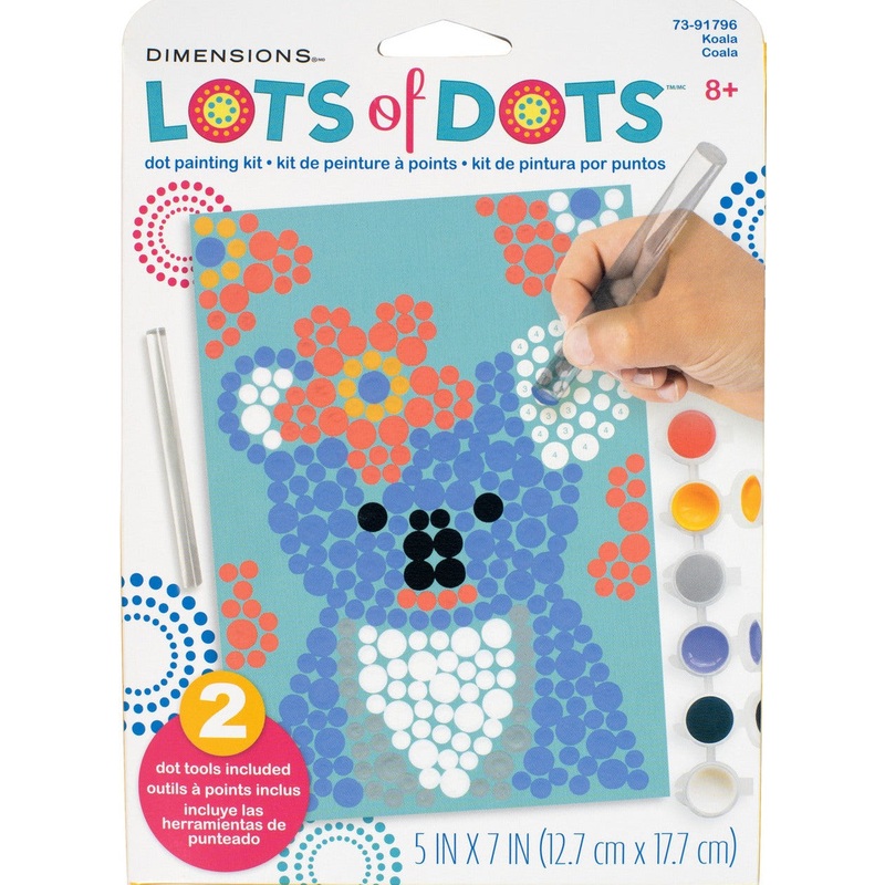 Paint By Number Koala Dots 5" x 7"