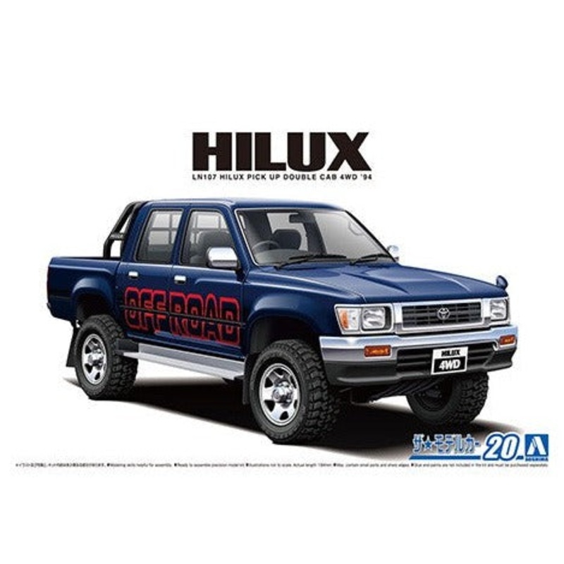 1/24 1994 Toyota LN107 Hilux Pickup Double Cab 4WD