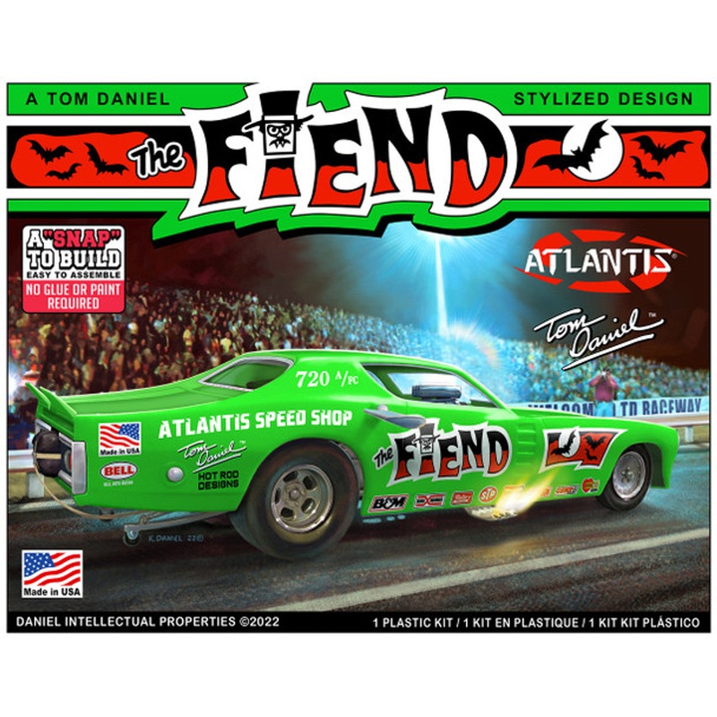 1/32 Scale Tom Daniel Fiend Funny Car Snap Together