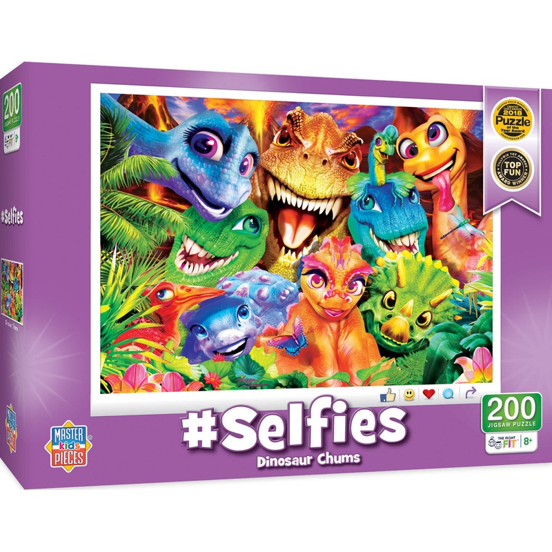 Dinosaur Chums Selfies 200pc Puzzle