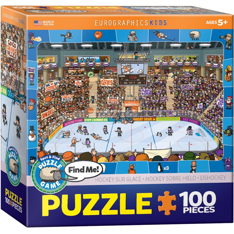 Spot & Find Hockey 100pc Puzzle