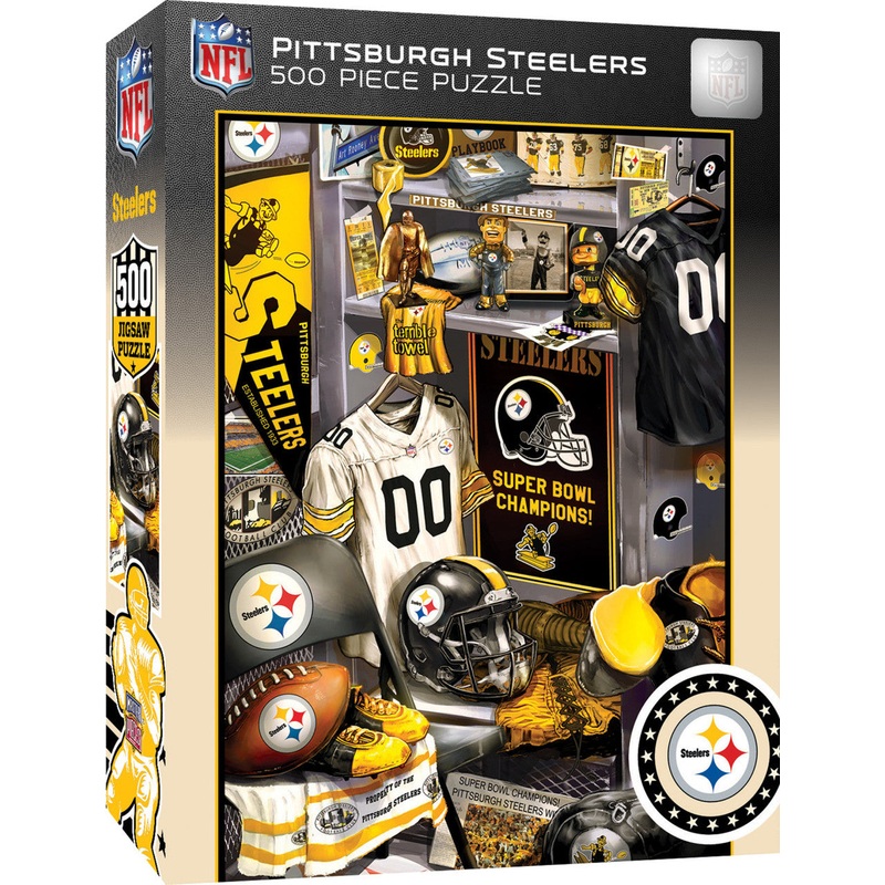 Steelers Locker Room 500pc Puzzle