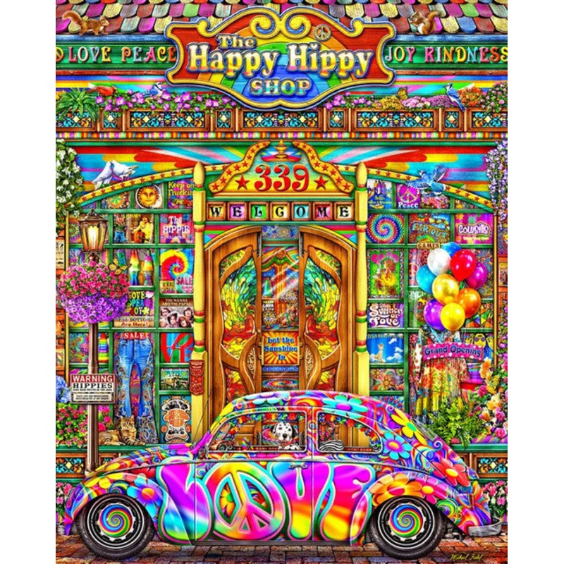 The Happy Hippy Shop 1000pc Puzzle
