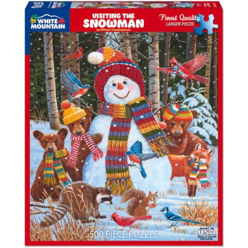 Visiting the Snowman 500pc Puzzle