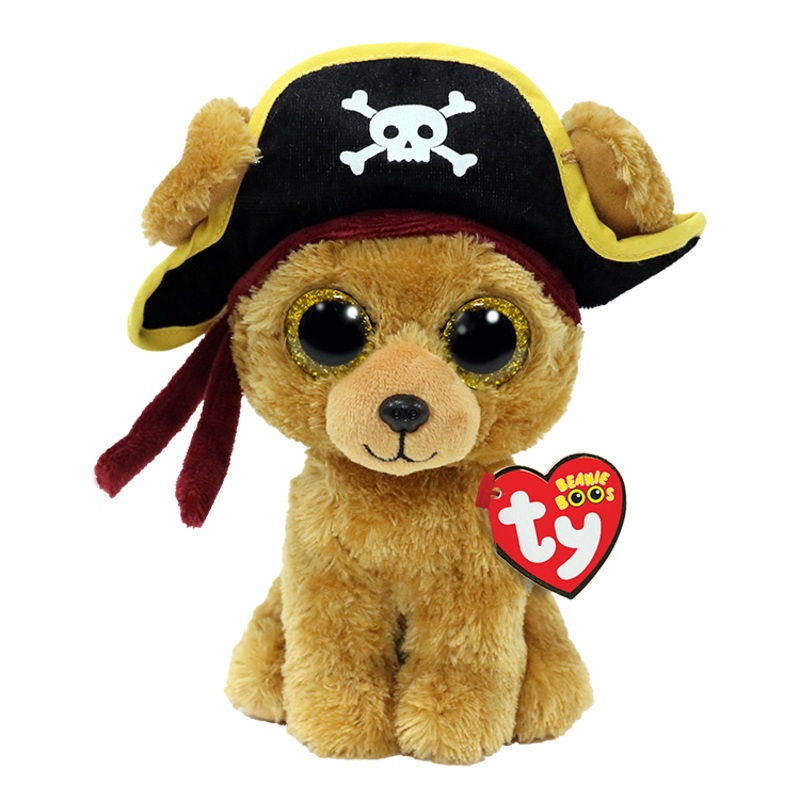 Rowan - Brown Pirate Puppy - Beanie Boo