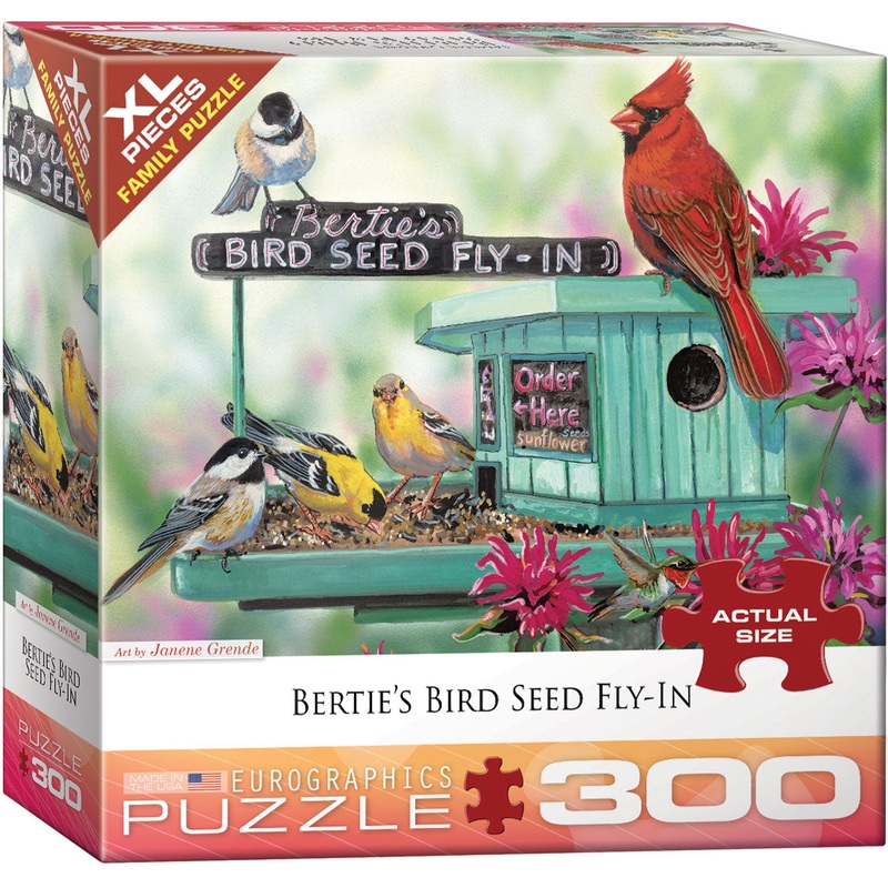 Bertie's Bird seed Fly-In 300pc Puzzle