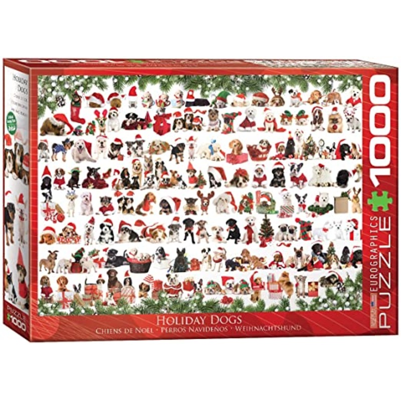Christmas Puppies 1000pc Puzzle