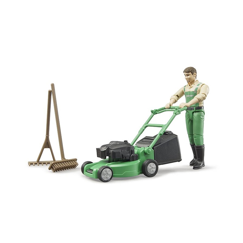 Bworld Gardener with Lawnmower and Equipment
