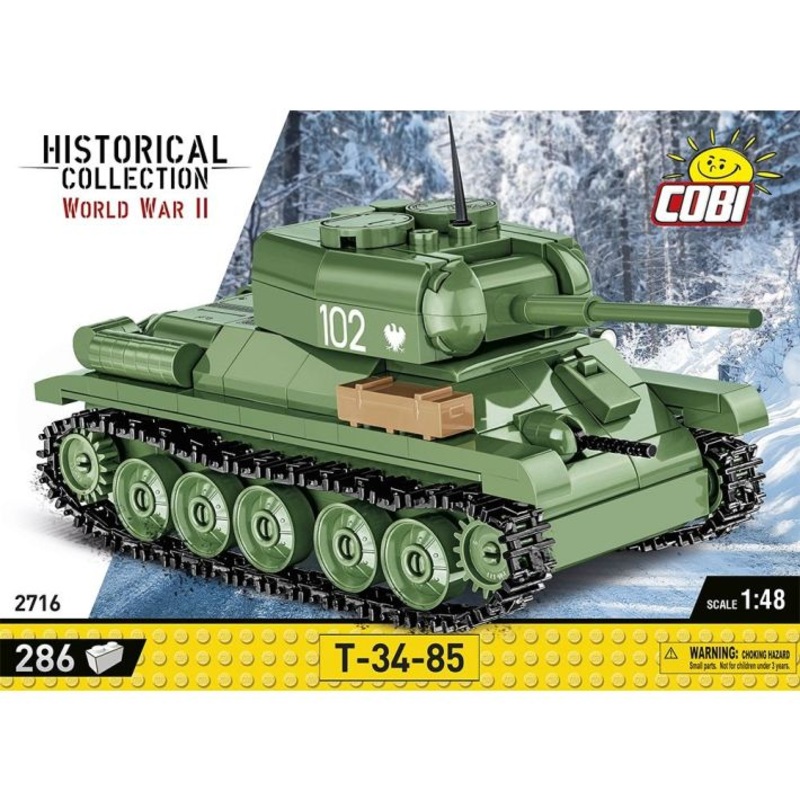 T-34/85 WWII Tank 286pc