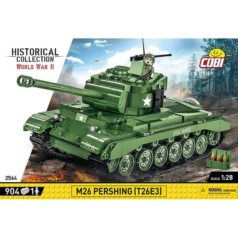 WWII M26 Pershing T26E3 904pc