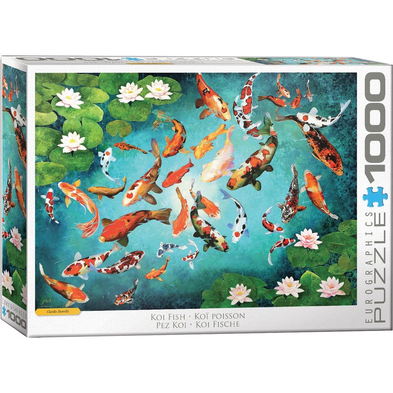Colorful Koiscape 1000pc Puzzle