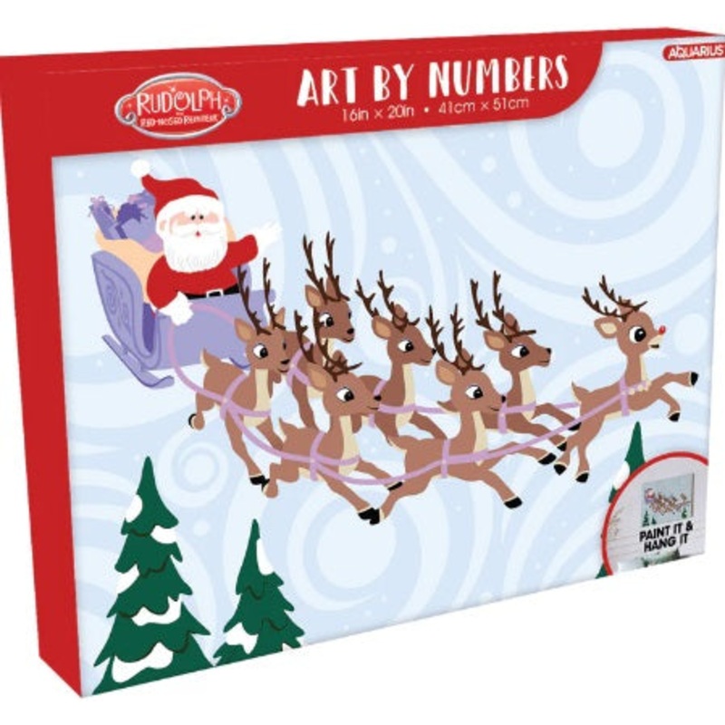 Rudolph the Reindeer Paint By Number