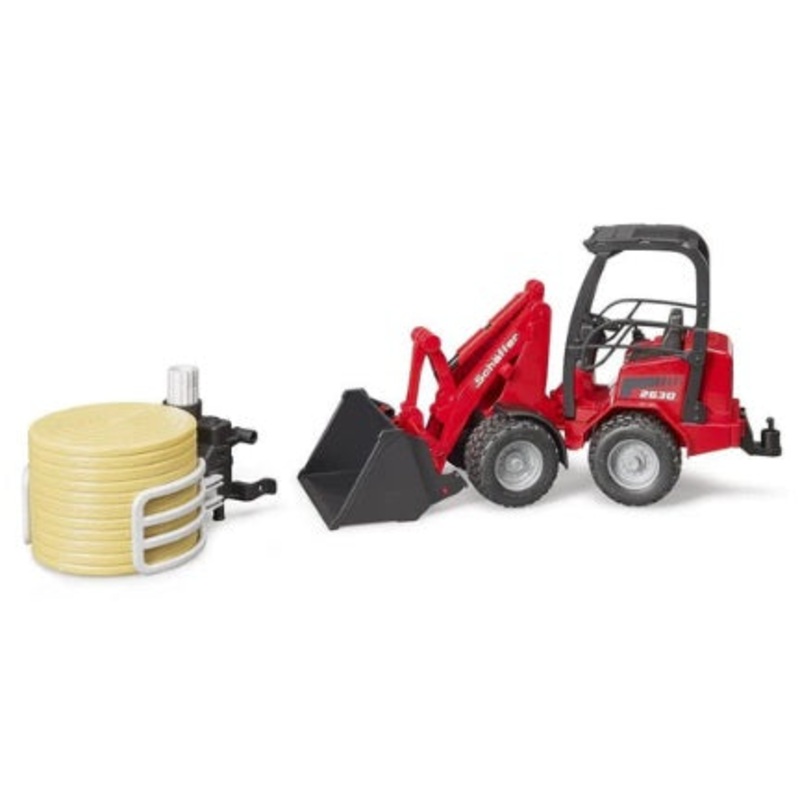 Schffer Compact Loader with Bale Gripper and Bale