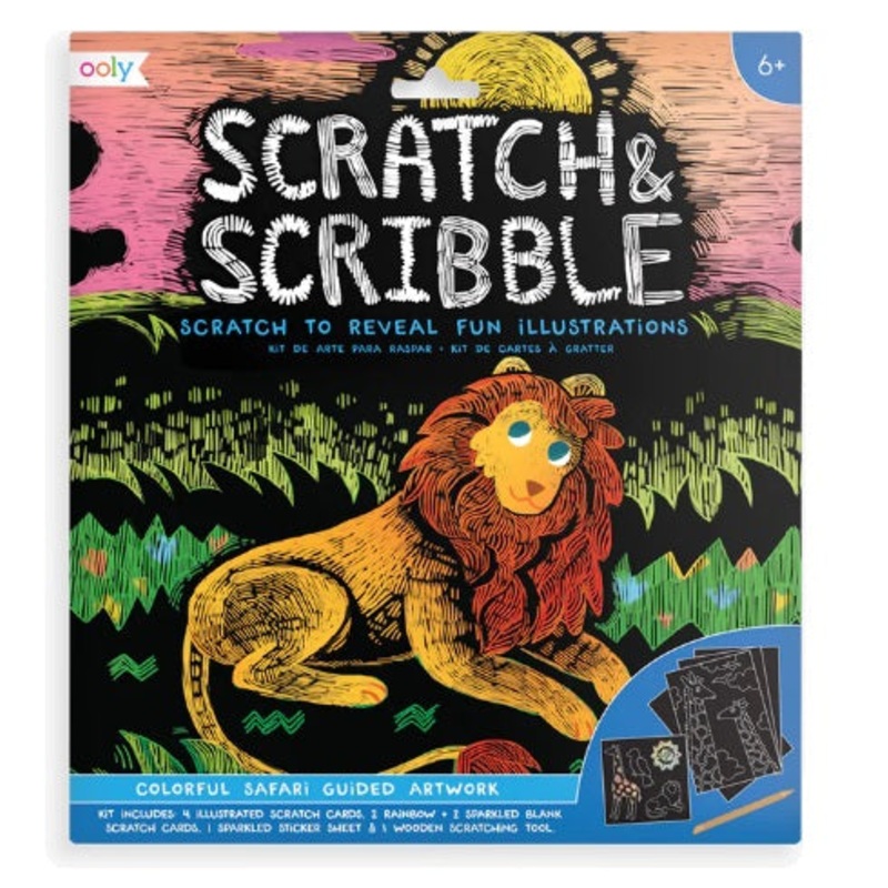 Scratch & Scribble Colorful Safari