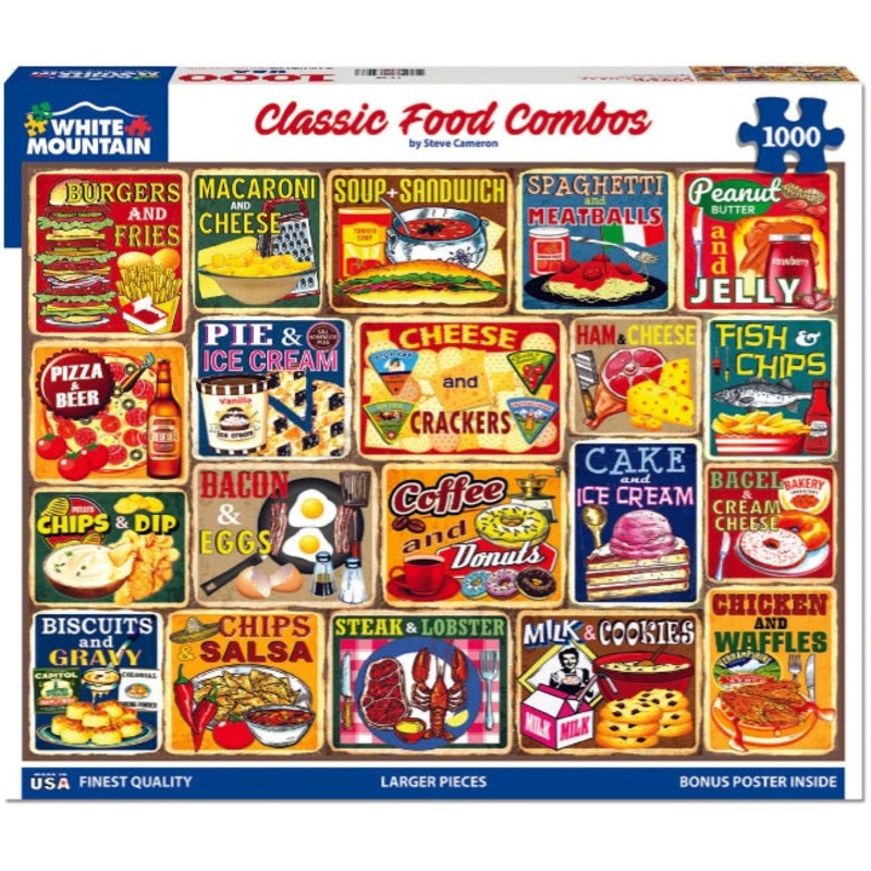 Classic Food Combos 1000pc Puzzle