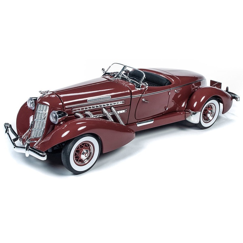 1/18 1935 Auburn 851 Speedster, Plum Burgundy
