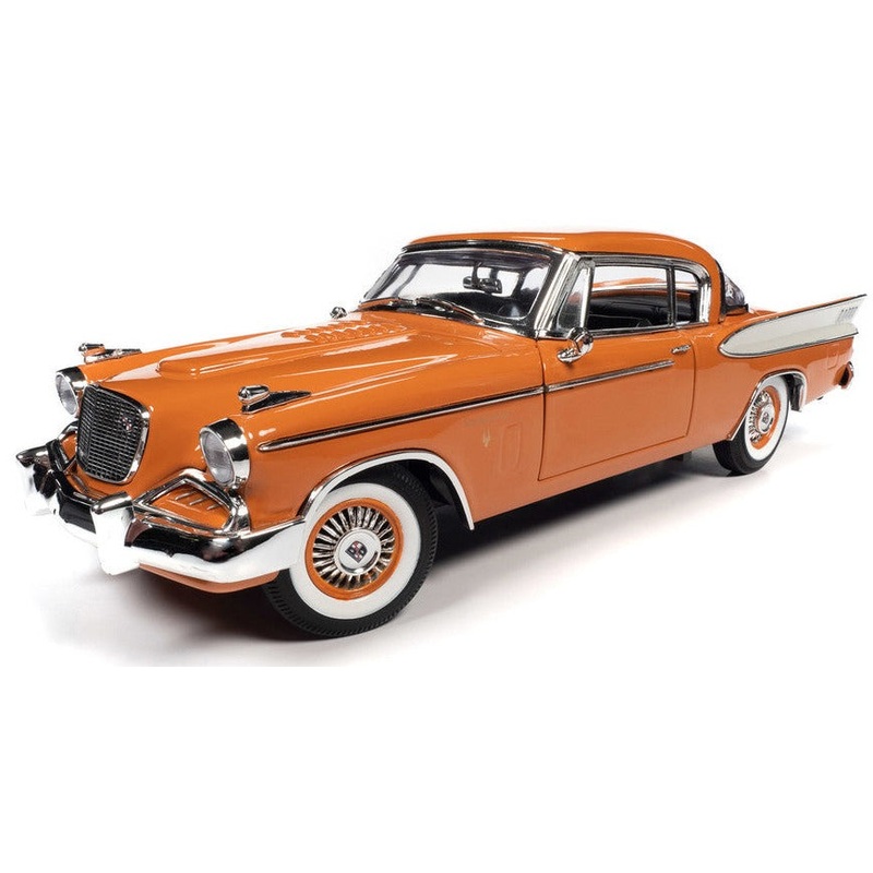 1/18 1957 Studebaker Golden Hawk Coppertone Orange and White