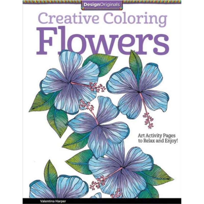 Creative Coloring Flowers Book