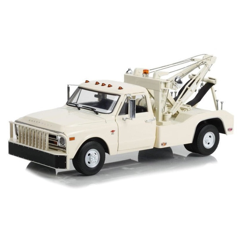 1/18 1968 Chevrolet C-30 Dually Wrecker Tow Truck White