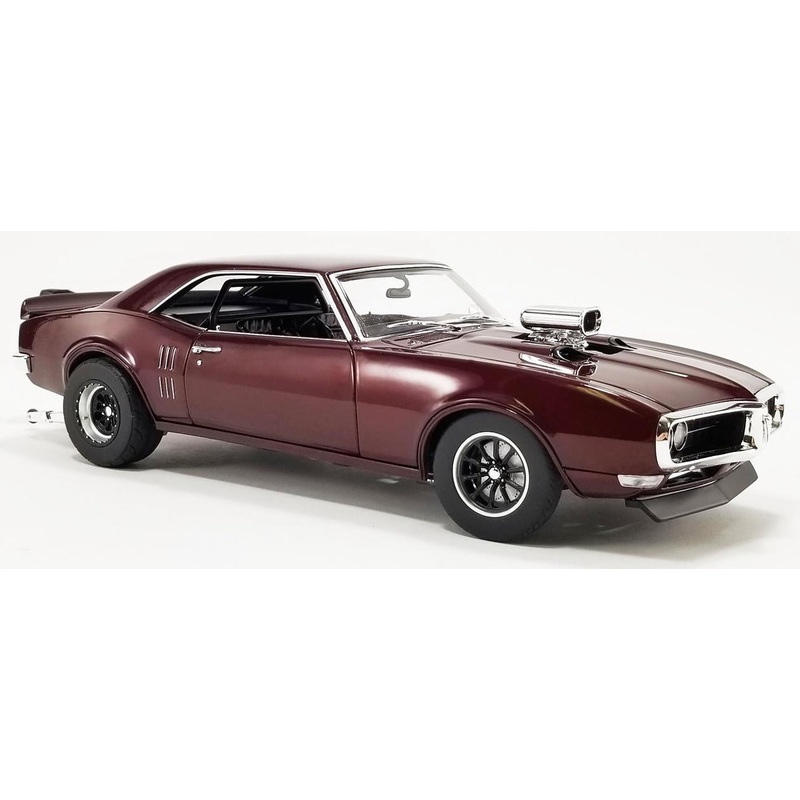 1/18 1968 Pontiac Firebird Drag Outlaws Metallic Maroon