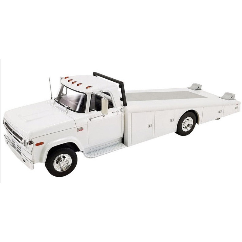 1/18 1970 Dodge D-300 Ramp Truck White