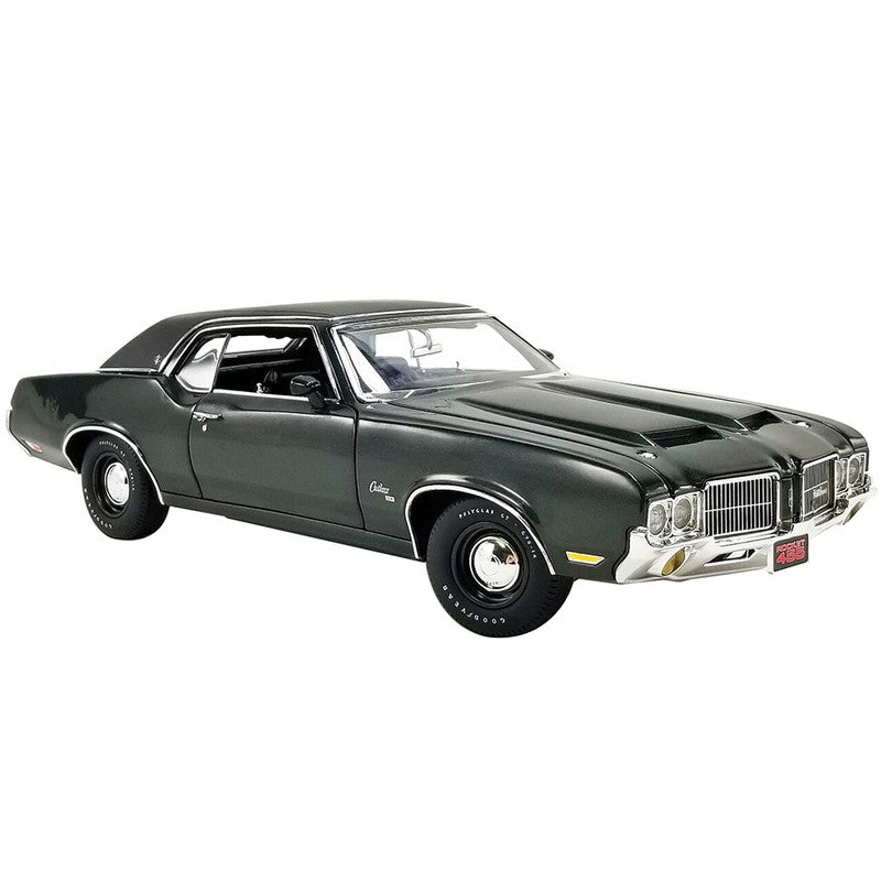 1/18 1971 Oldsmobile Cutlass SX Jade Green Metallic with Vinyl Black Top