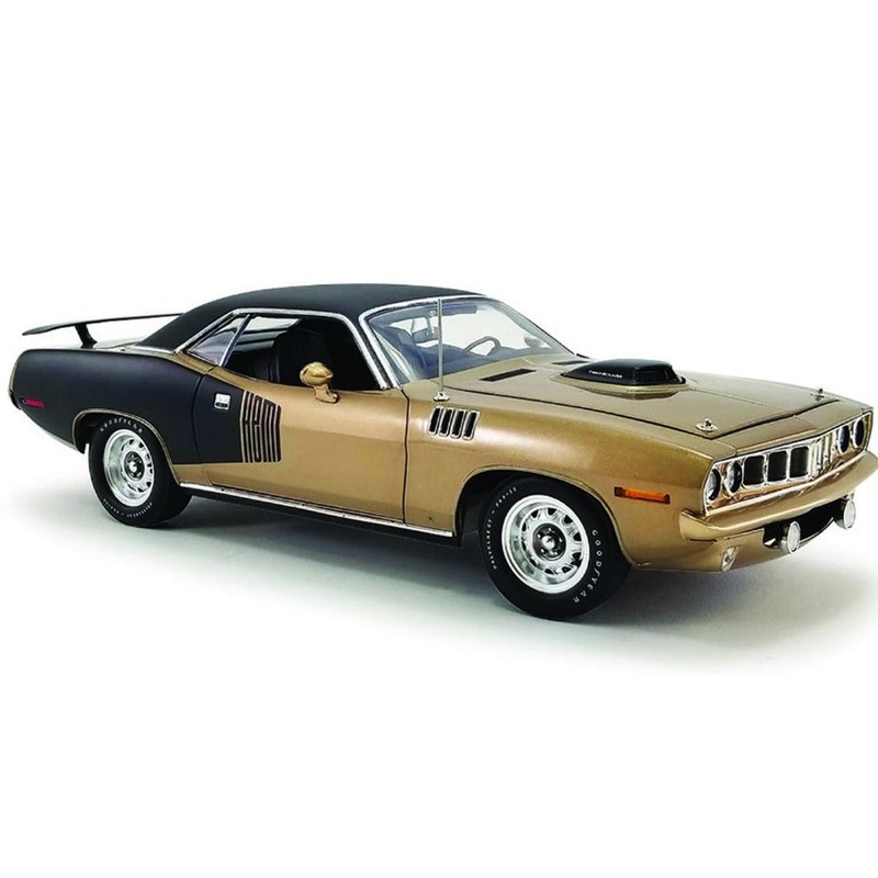 1/18 1971 Plymouth Hemi Barracuda Gold Super Track Pack