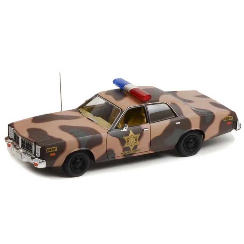 1/18 1978 Dodge Monaco Hazzard County Camouflage Sheriff