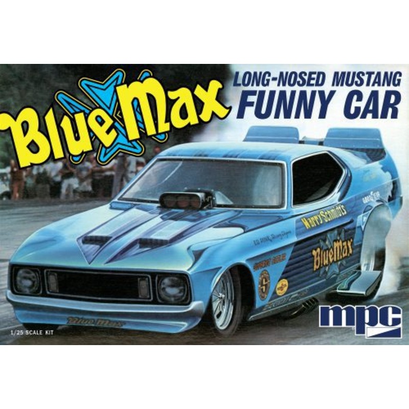 1/25 Long Nose Max Mustang Funny Car Blue