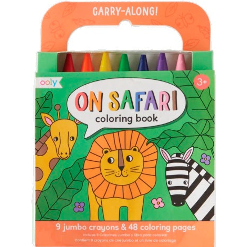 Carry Along Coloring Book Set - On Safari