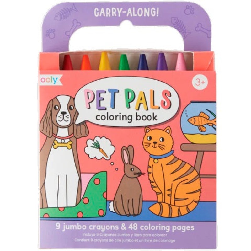 Carry Along Coloring Book Set - Pet Pals