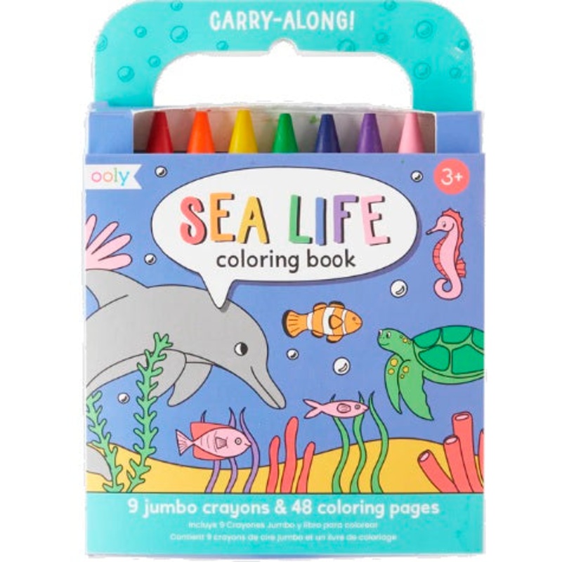 Carry Along Coloring Book Set - Sea Life