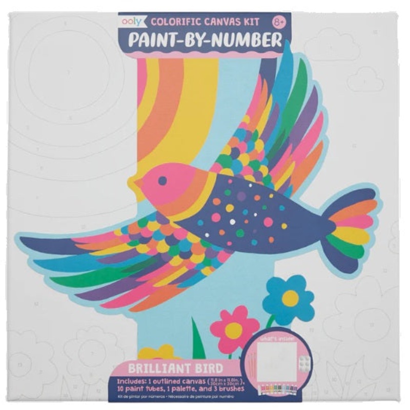 Colorific Canvas Paint by Number Kit - Brilliant Bird