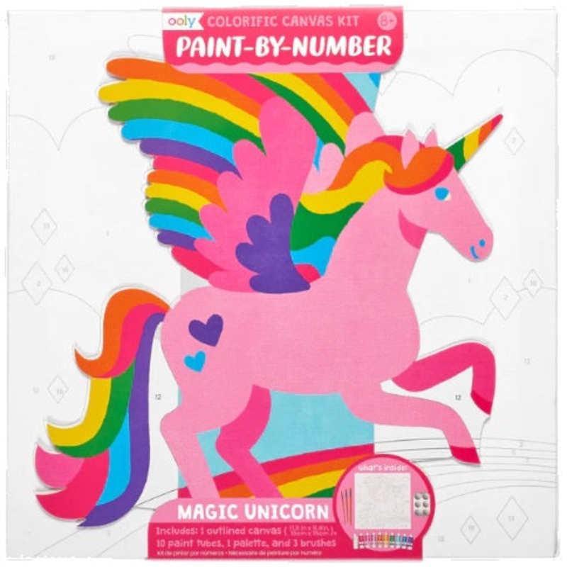 Colorific Canvas Paint by Number Kit - Magic Unicorn