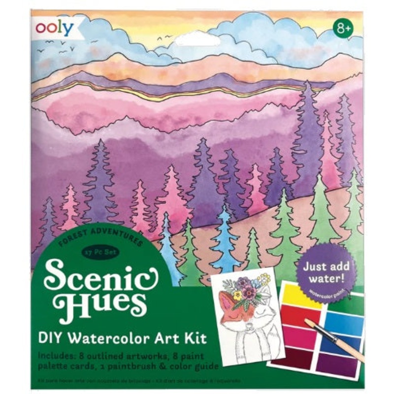 Forest Adventure Watercolor Art