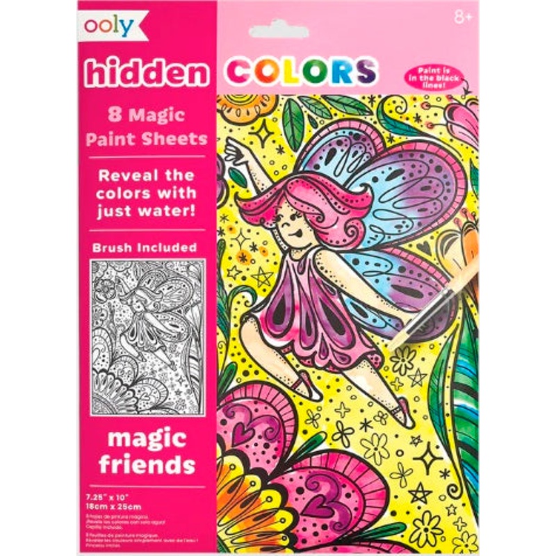 Hidden Colors Magic Paint Sheets - Magic Friends