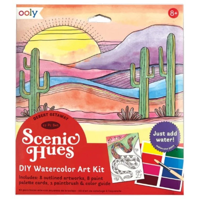 Scenic Hues DIY Watercolor Art Kit - Desert Getaway