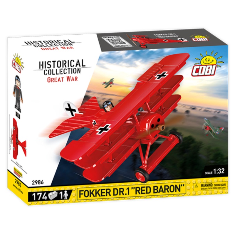 WWI Fokker Dr.1 Red Baron 174pc