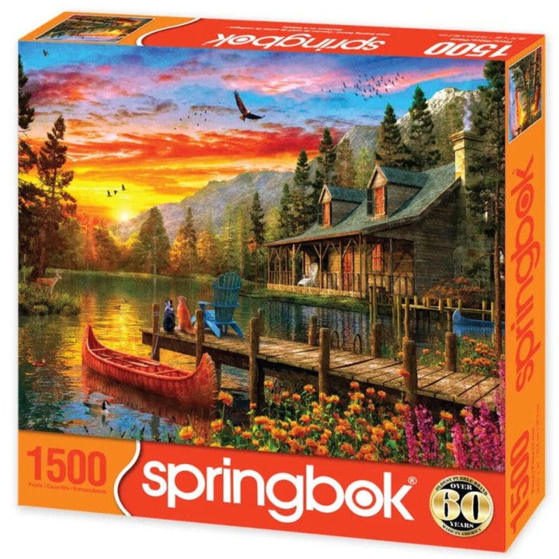 Cabin Evening Sunset 1500pc Puzzle