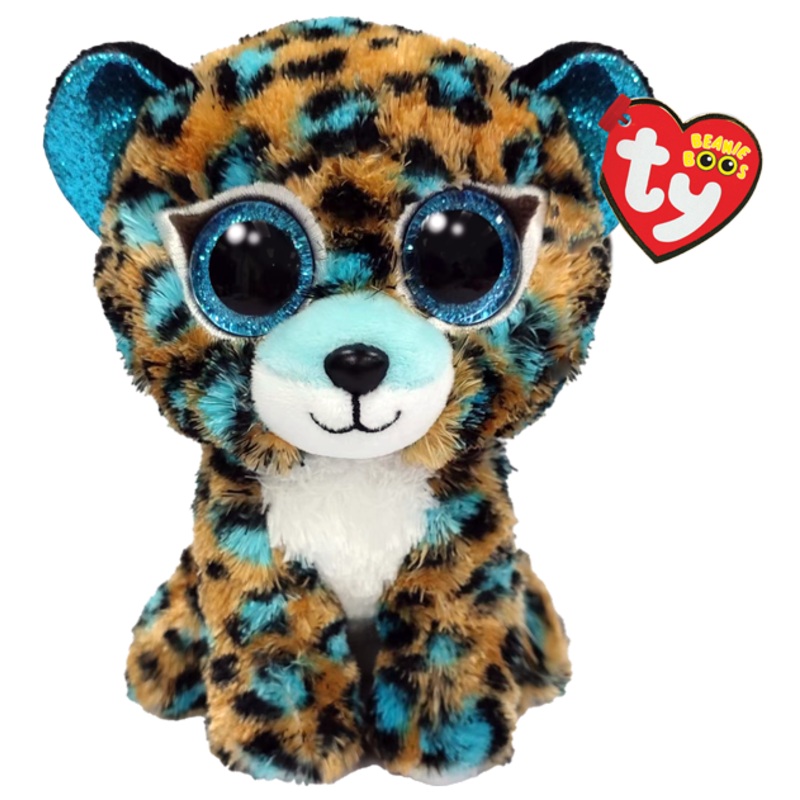 Cobalt - Blue Spotted Leopard - Small Beanie Boo