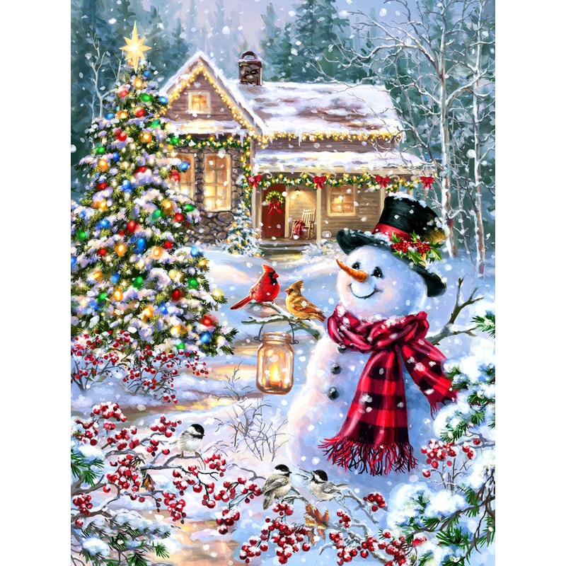 Cottage in the Snow 1000pc Puzzle