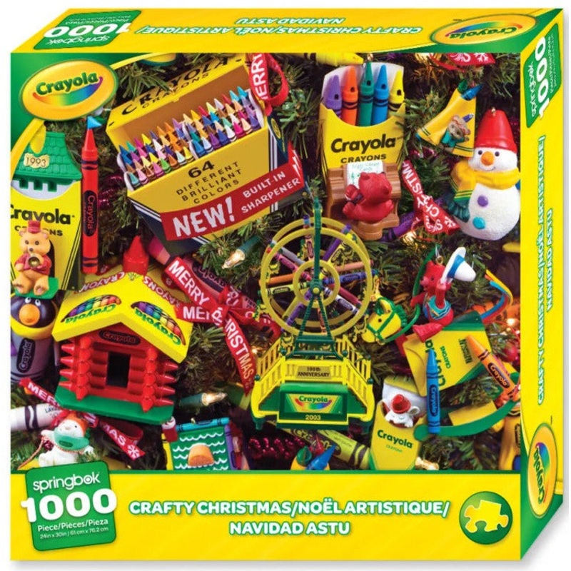 Crayola Crafty Christmas Ornaments 1000pc Puzzle