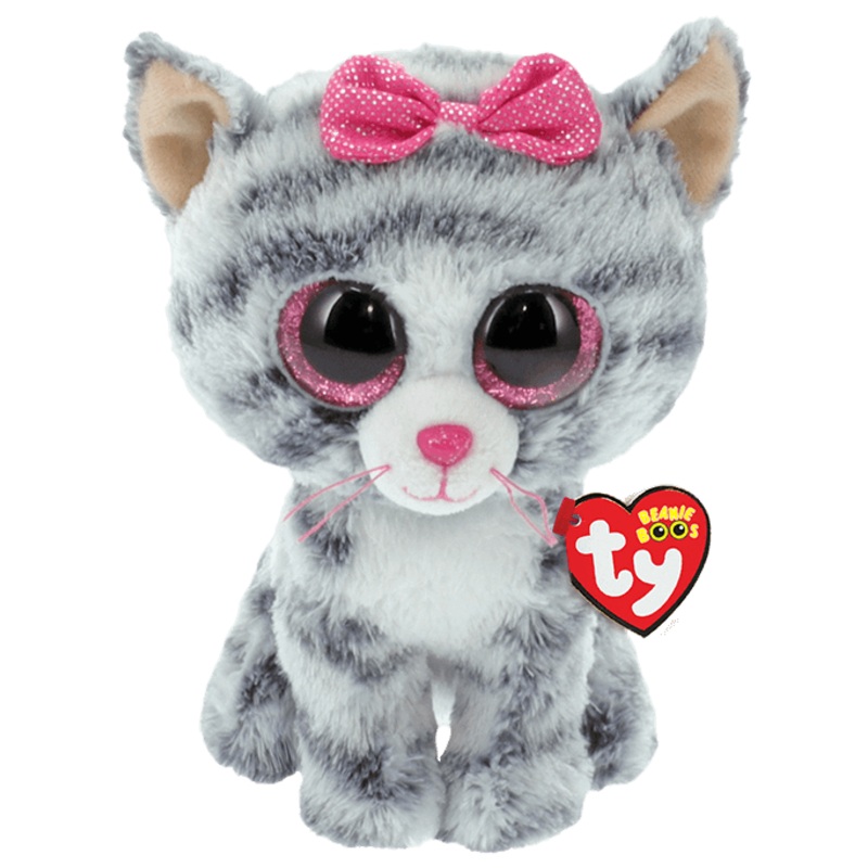 Kiki - Gray Striped Cat - Beanie Boo