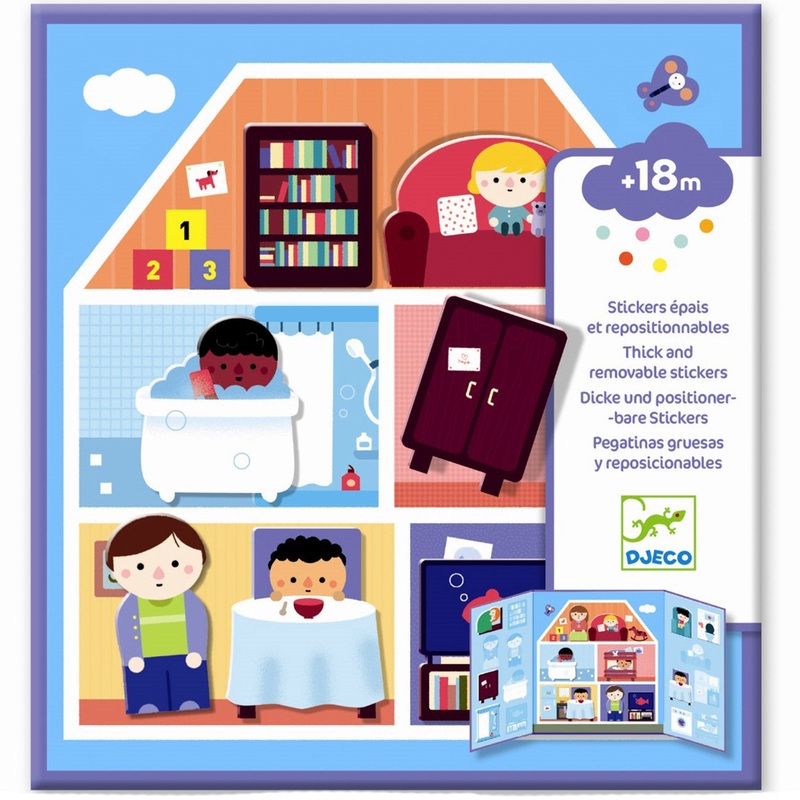 Reusable Stickers House