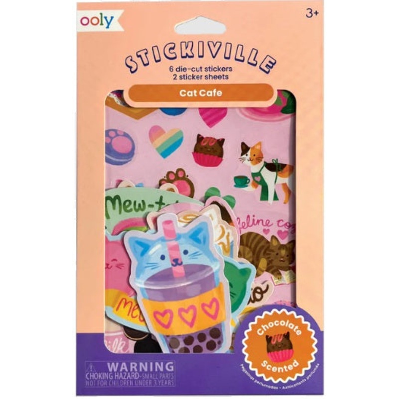 Stickiville Cat Cafe Scented Stickers
